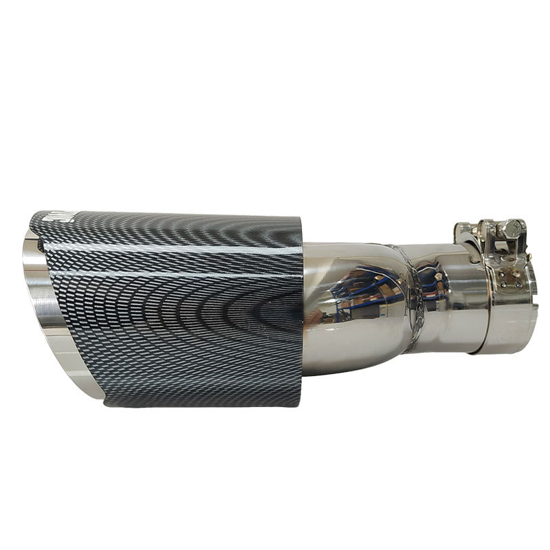 Hot-Selling Car Modification Ak Scorpion Logo Water Transfer Printing Y-Type Dual Exhaust Tip 63*89 Dual Exhaust Tip
