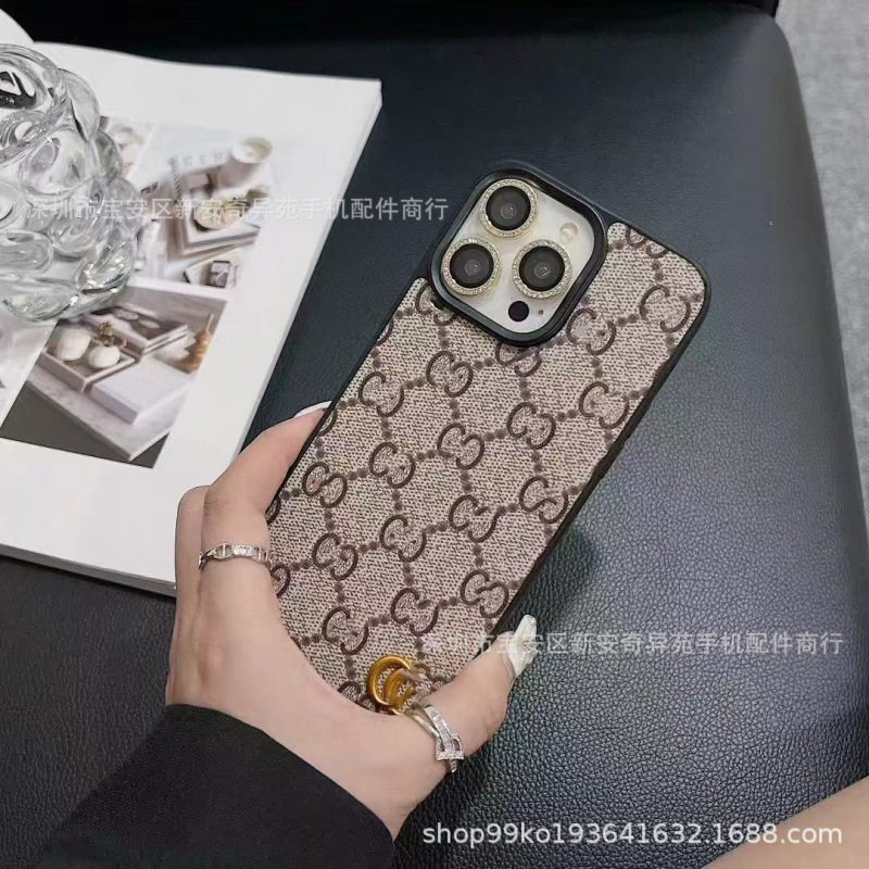 高级感轻奢保护壳金标潮牌适用iPhone17Pro max 防摔苹果16手机壳|undefined