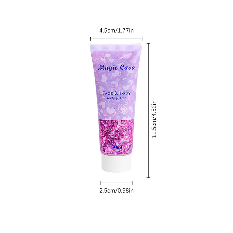 MAGIC CASA Mermaid Scale Sequin Gel Facial Body Lip Sequin Eyeshadow Dazzling Polarized Stage Makeup undefined