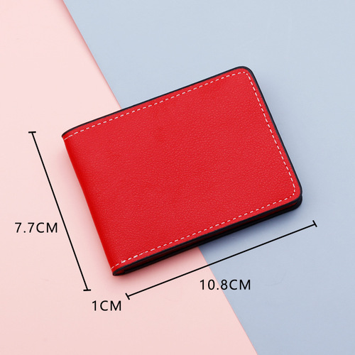 2 card slots, unlabeled motor vehicle driver's license leather case, driving license card holder, ultra-thin oil-edged card holder, factory wholesale