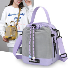 2025新款多功能洋气质感双肩包时尚斜挎包潮拼接撞色迷你手机包包