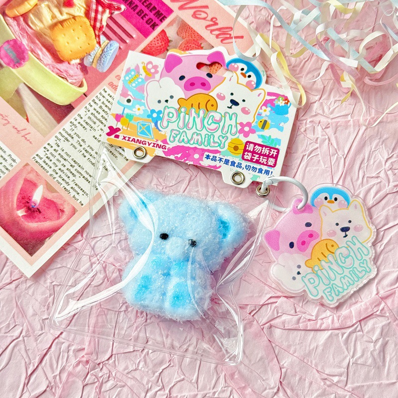 실리콘 코끼리 핀치(카드 헤드 링 + 아크릴판)