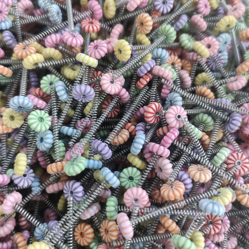 Car Shaking Head Ornaments Accessories Spring Base Double-Headed Jewelry Accessories Wholesale Swing Ornaments Accessories