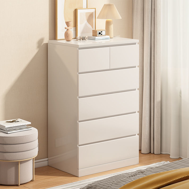 Gabinete de cajones Gabinete de combinación de dormitorio Armario de almacenamiento contra la pared Armario de almacenamiento junto a la cama Armario de cajones simple y moderno