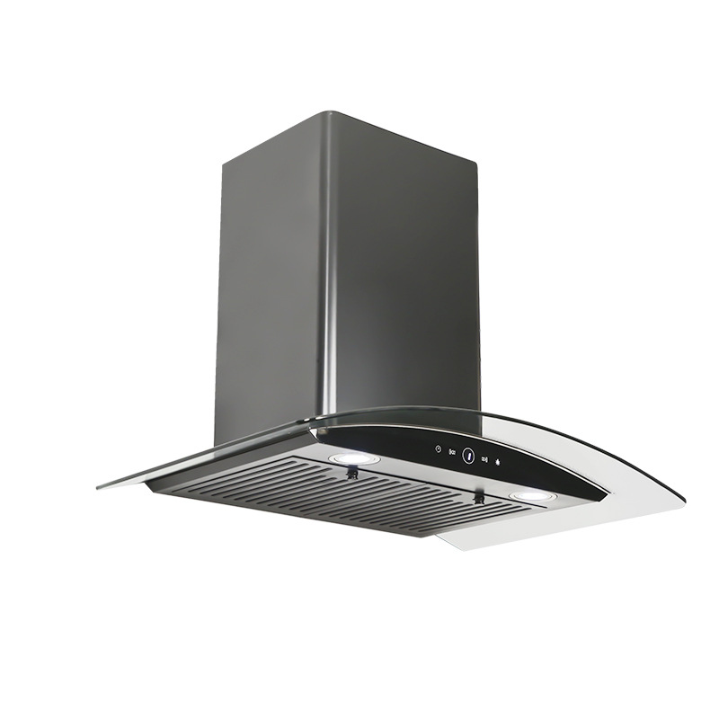 Fábrica original de succión superior de vidrio negro temperado hogar chimenea al por mayor