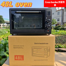 跨境英文烤箱家用48升大容量多功能智能面包烘焙烘烤一体烤箱