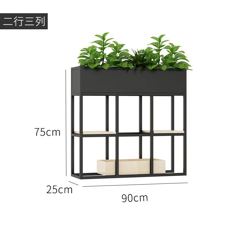 길이 90 * 너비 25 * 높이 75cm 자체 포함 된 나무 상자 파티션 로그 색상