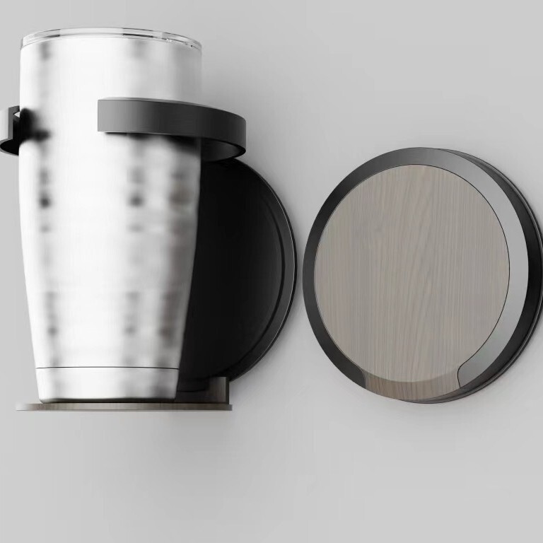 Punch-free Folding Cup Storage Rack Office Cabinet Door Water Cup Coffee Rack Dormitory Bedside Luggage Cup Rack