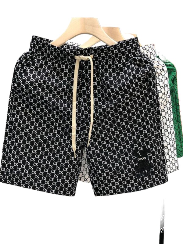 High-Quality Letter Printed Shorts Men's Summer Thin Five-Point Pants 2025 New Men's European Mid-Pants Wholesale