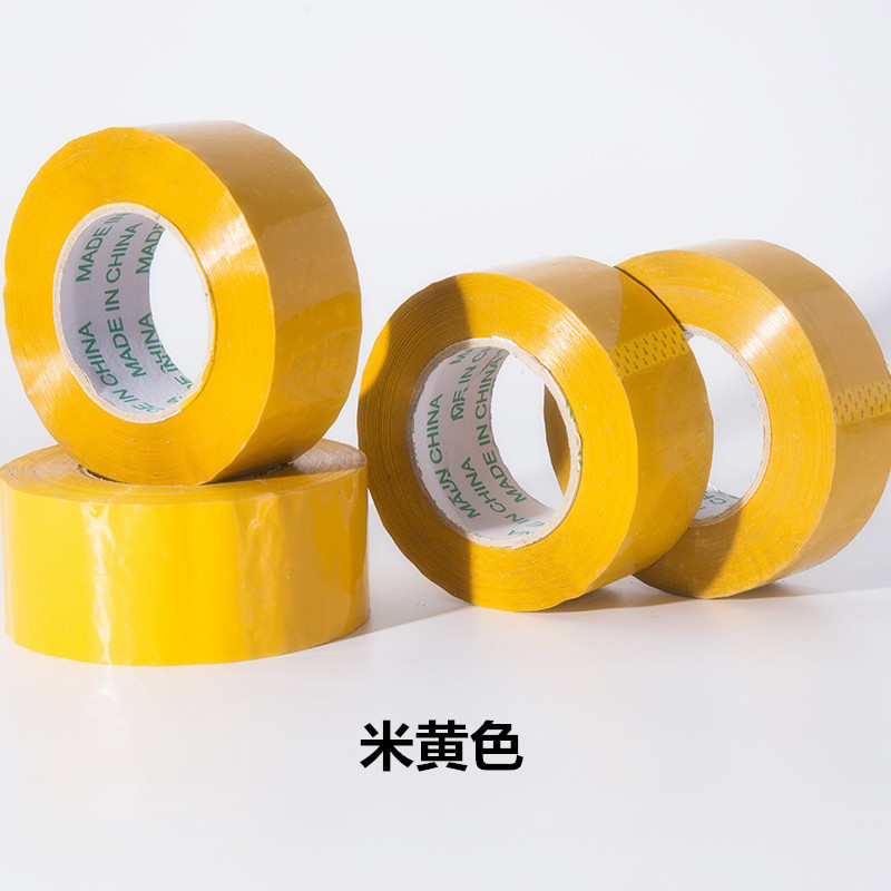 Embalaje y sellado de cinta Cinta de sellado transparente 4,2 cm de ancho Cinta amarilla Paquete expreso Rollo grande FCL al por mayor