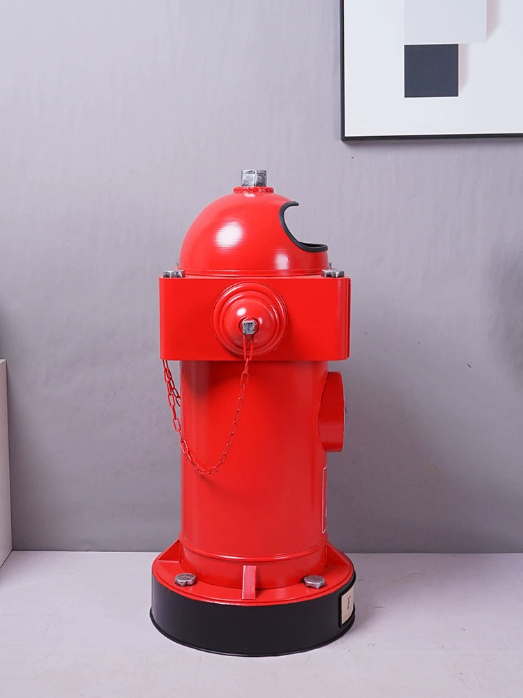 Retro big geometric garbage can for commercial use