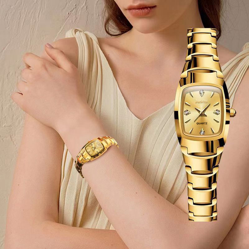 Olytime Women's Quartz Watch, Tungsten Steel, Waterproof