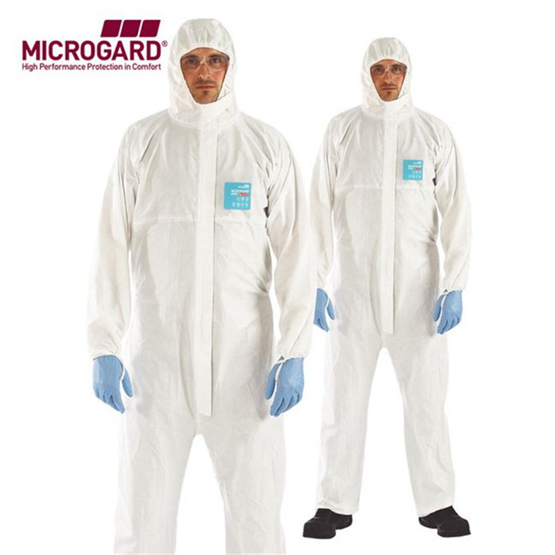 安思尔微护佳2000T增强型带胶条连体隔离防液体化学喷溅防护服