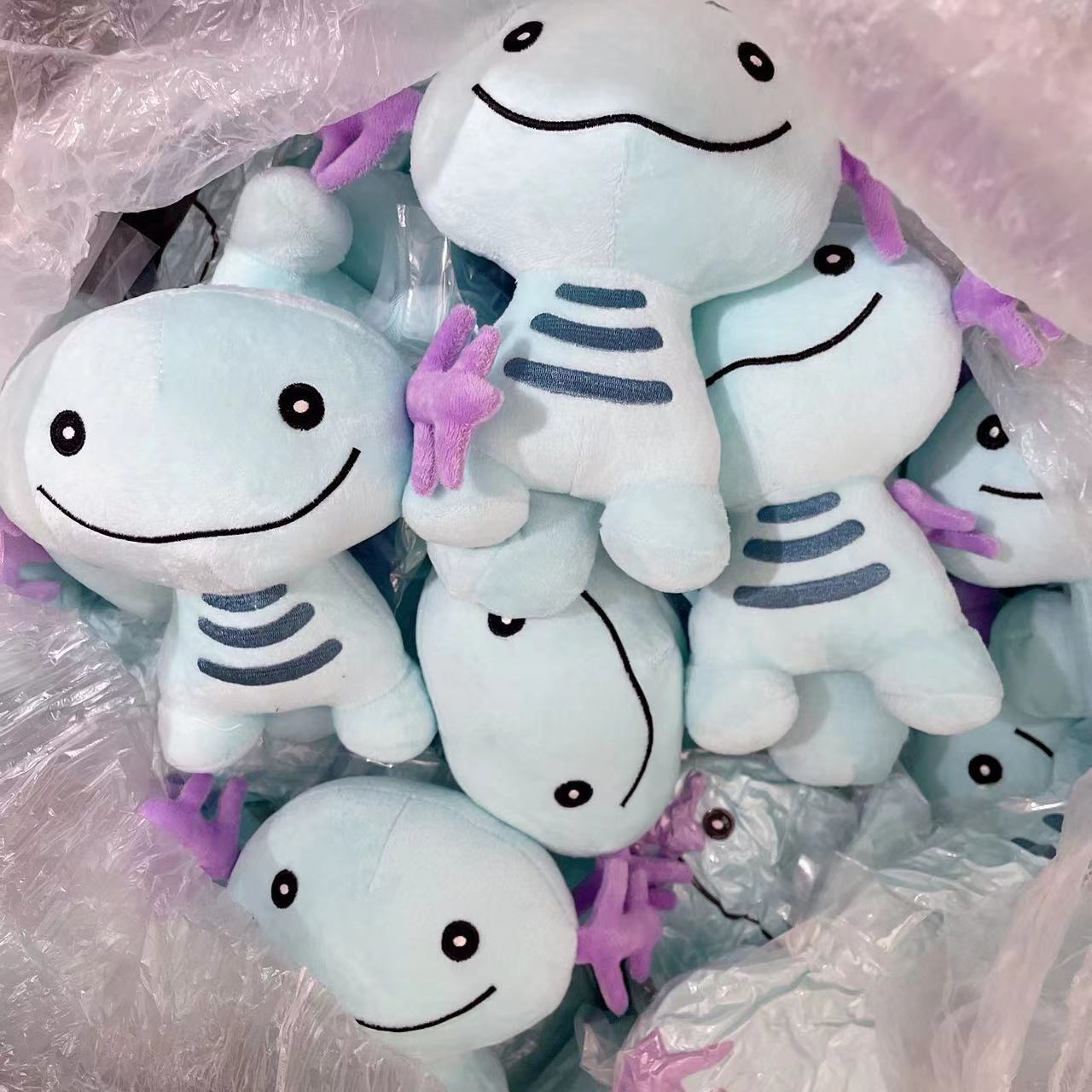 跨境新款 Wooper Plush乌波玩偶毛绒玩具宝可梦游戏周边蝾螈公仔-阿里巴巴