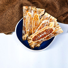 Glutinous rice boat packaging 5.5*15 long snowflake lollipop bag baked candy machine sealed frosted flat pocket 100 pieces