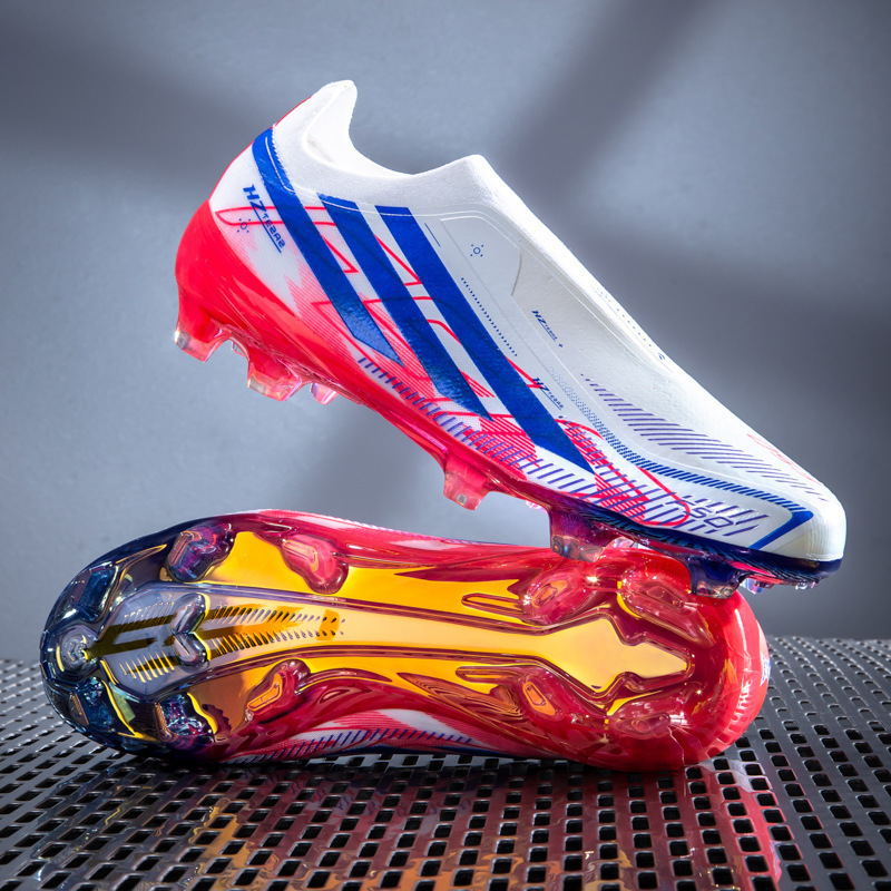 Zapatos de Fútbol para Entrenamiento de TPU y Gamuza Ligeros y de Corte Bajo para Césped Natural y Artificial