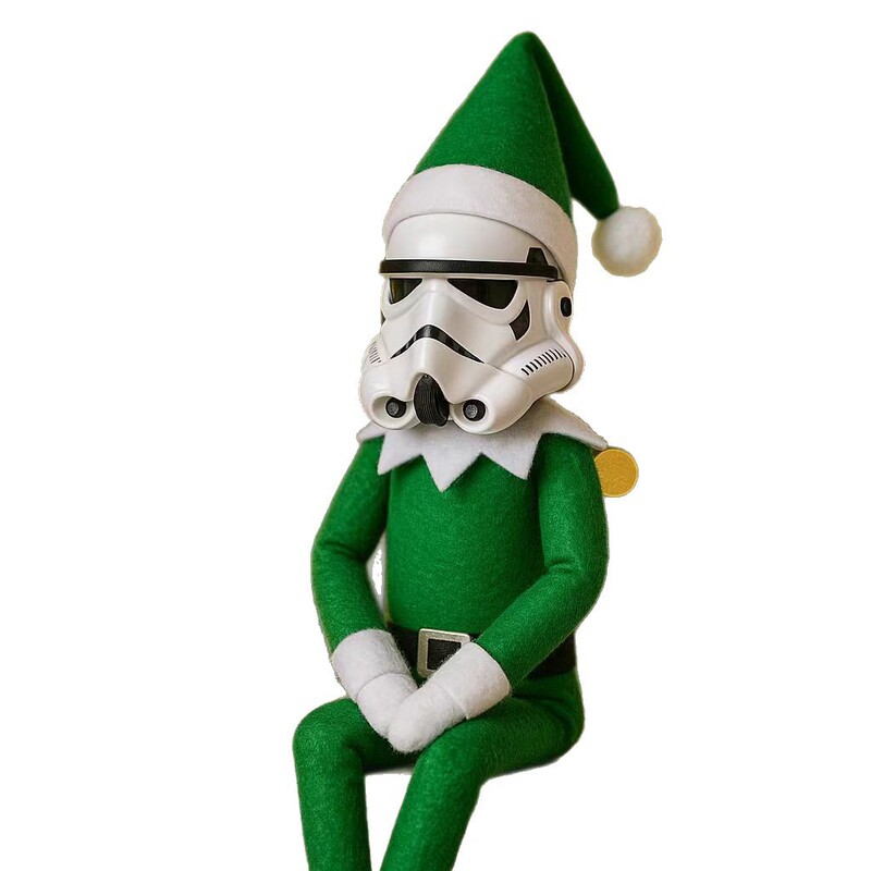 2025跨境爆款tormtrooper Christmas Elf Doll星球大战圣诞节饰品|undefined