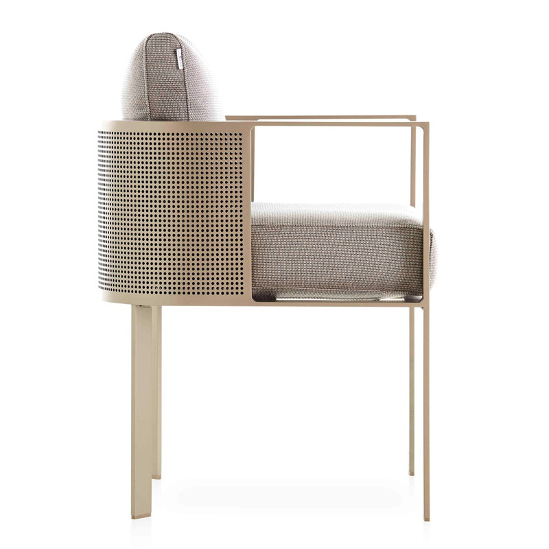 Sofá de acero inoxidable al aire libre Combinación Villa Jardín Mesa y silla de ocio Ventas Balcón Muebles al aire libre