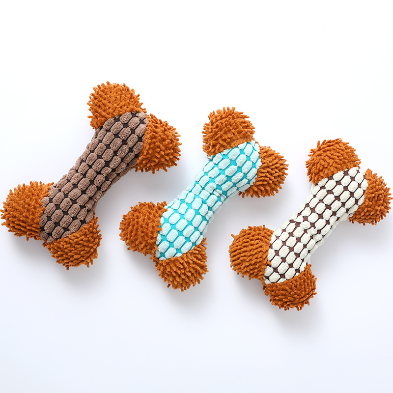 Simulación maíz juguete en stock al por mayor pipetao felpa sonido trapeador terciopelo hueso perro molar mascota juguete