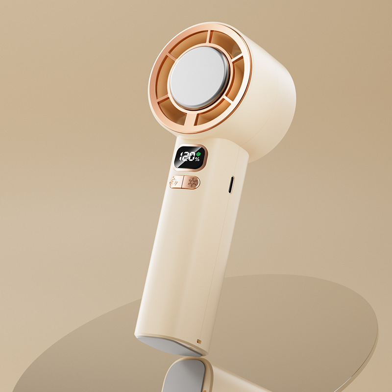 2025 新 120 ギア高速ハンドヘルドファン USB 充電タービン半導体屋外氷冷却小型ファン|undefined