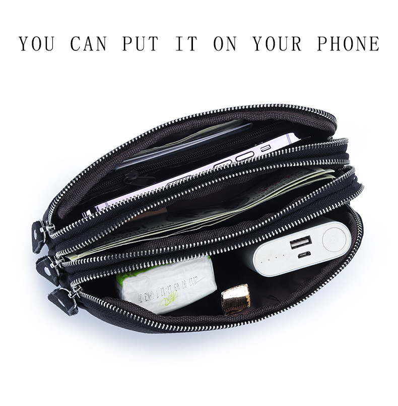 Large capacity leather wallet - Dark Gray