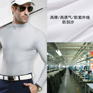 夏季高尔夫男女款冰丝防晒衣户外运动服加工生产定制长袖T恤休闲