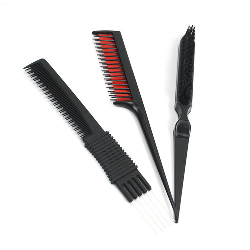 Five-needle comb, Tony comb, two-color highlight, partitioned hair comb, plastic dehairing comb, hairdressing comb, hairdressing shop hairdressing supplies