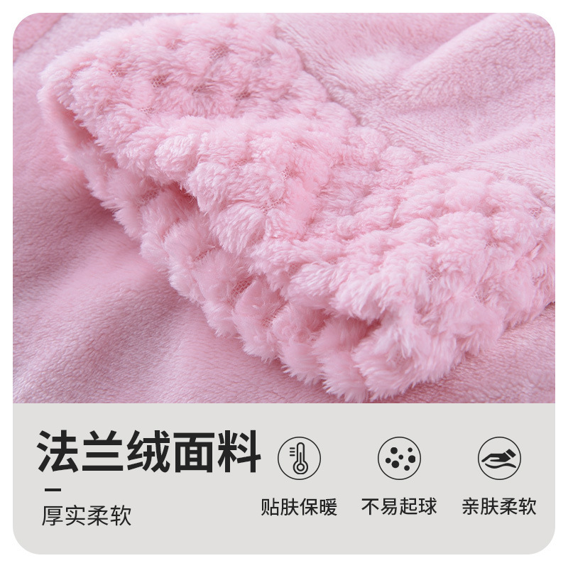 Transfronterizo de otoño e invierno engrosada Albornoz camisón de franela camisón largo de los hombres forrado de lana Hotel pijamas pareja camisón