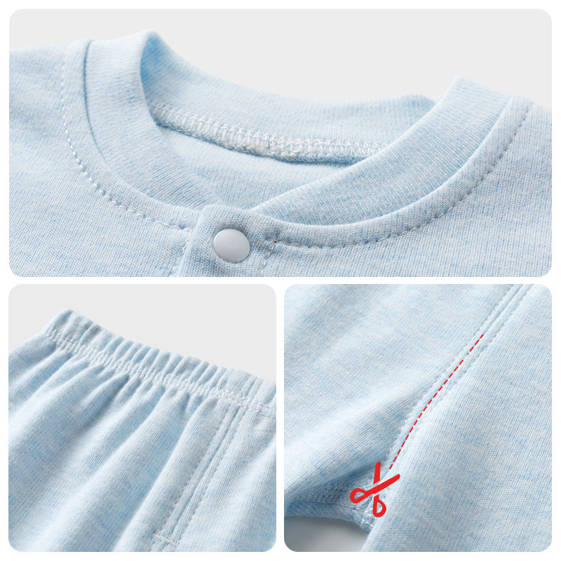 Ropa y pantalones de otoño para bebés, conjunto de ropa interior infantil de algodón puro para niños y niñas, ropa interior fina de capa base para primavera y otoño.