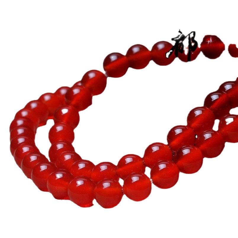 天然水晶7a赤瑪瑙散珠diyアクセサリーアクセサリー手串ビーズ赤瑪瑙半製品卸売り