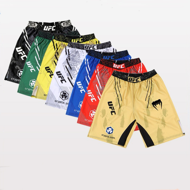 Ufc Fight Night Muay Thai Shorts Martial Arts Sanda Training Pants Freestyle Fighting Men and Women Comprehensive Cross-Border Hot Sale