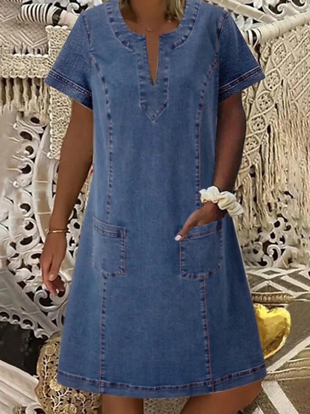 summer denim dress