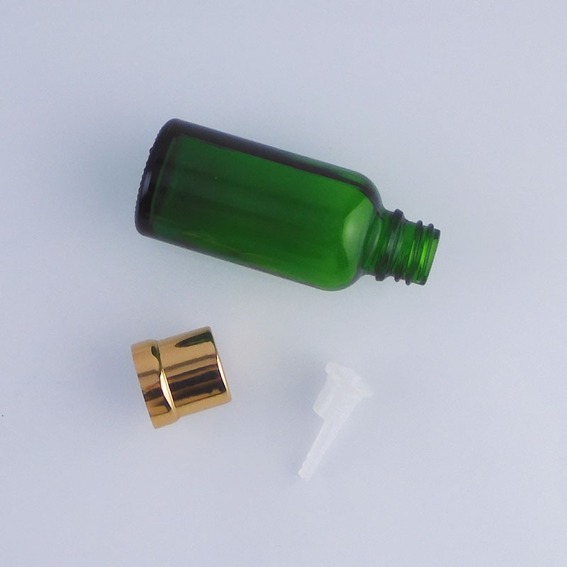 厂家直销现货绿色15ml精油瓶玻璃包材分装瓶精华液原液玻璃精油瓶|undefined
