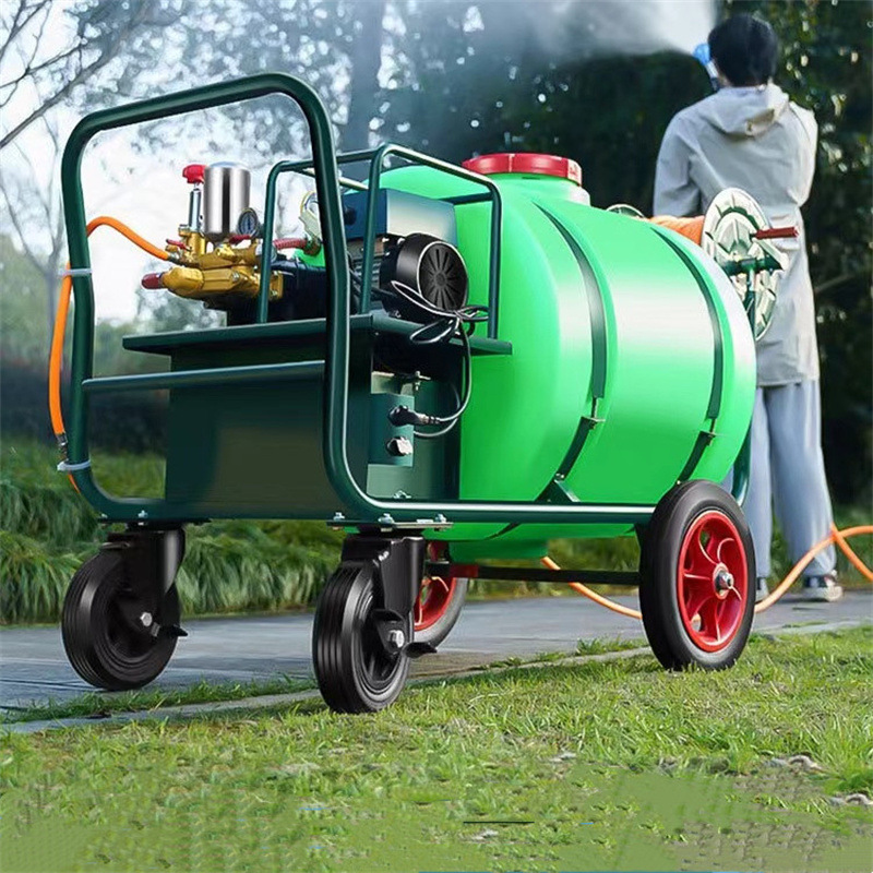 大棚果树高压农用喷药机300升手推式园林喷雾打药机多功能打药车
