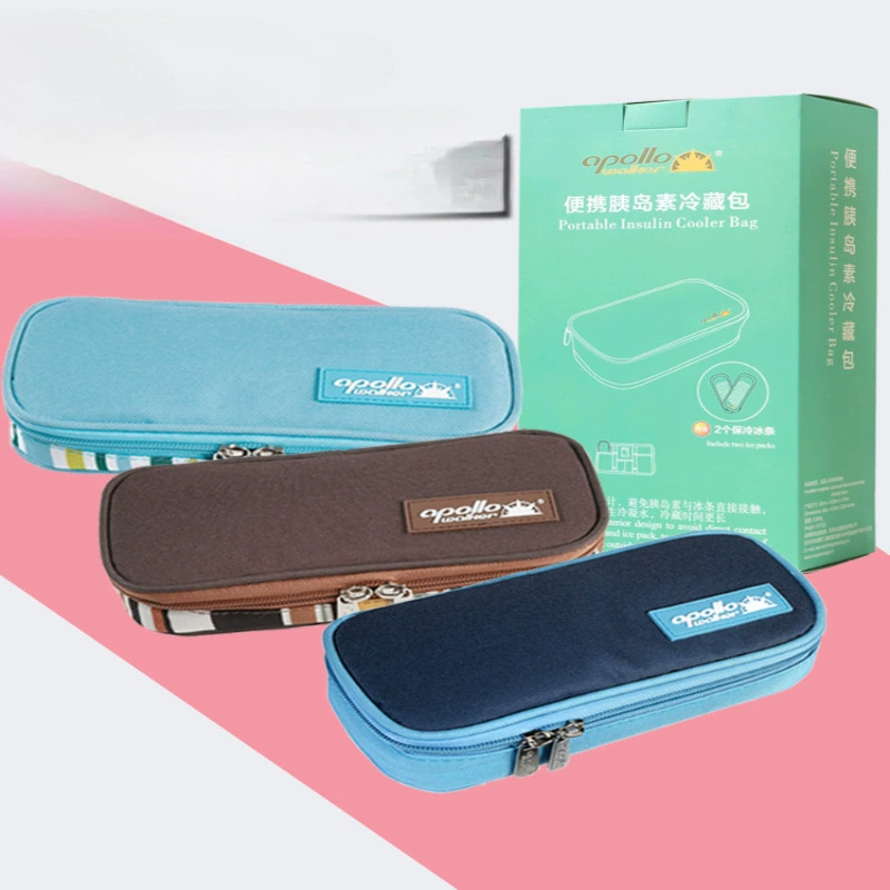Cooled handheld travel ice bag, small thermal bag