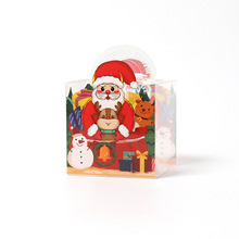 圣诞节苹果盒平安夜平安果包装盒透明手提礼品盒雪人礼物包装盒子