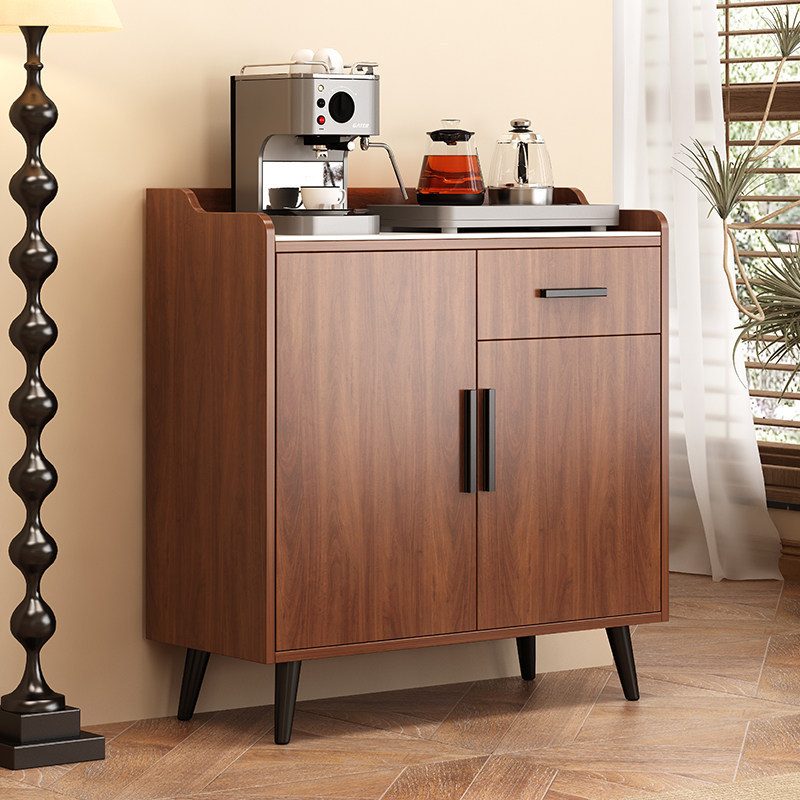Solid Wood Tea Cabinet, Living Room Wall-Mounted Integrated Storage Sideboard, Simple Coffee Cabinet, Kitchen Storage Small Cabinet Solid Wood Tea Cabinet, Living Room Wall-Mounted Integrated Storage Sideboard, Simple Coffee Cabinet, Kitchen Storage Small Cabinet