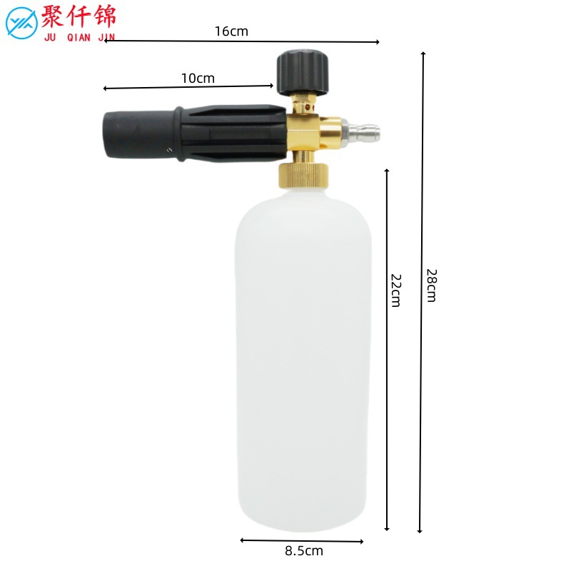 Cross-border car wash foam watering can high-pressure cleaner PA pot snowflake water gun fan-shaped quick-insertion foaming 5-color nozzle