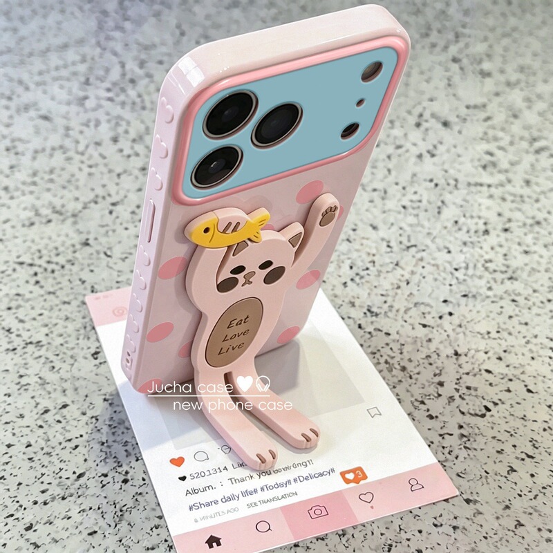 Suitable for Pink Polka Dot Apple 17Promax Mobile Phone Case, New Anti-Fall Ip16Por Women's High-End iPhone Case Suitable for Pink Polka Dot Apple 17Promax Mobile Phone Case, New Anti-Fall Ip16Por Women's High-End iPhone Case