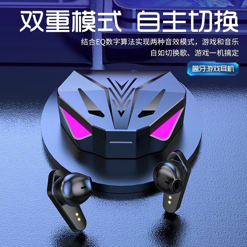 Factory wholesale binaural digital display with charging bin earplug gaming headset TWS in-ear sports X15 bluetooth headset