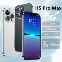 跨境手机 i15  Pro MAX 真4G 7.3寸大屏 1300万像素 安卓10 (3+64