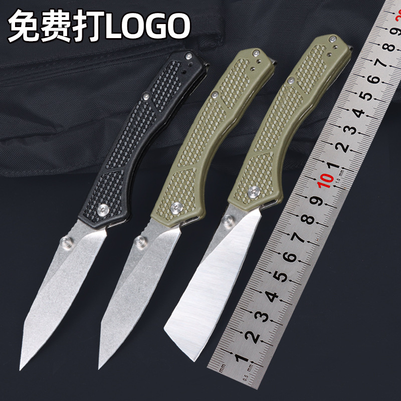 厂家现货58HRC硬度小刀子户外小刀野营便携随身折叠刀拆箱工具刀