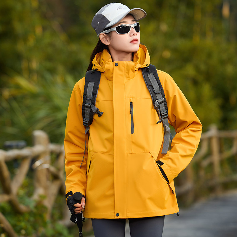山系春秋情侣户外单层冲锋衣男女同款户外防风防水薄款登山服外套|undefined