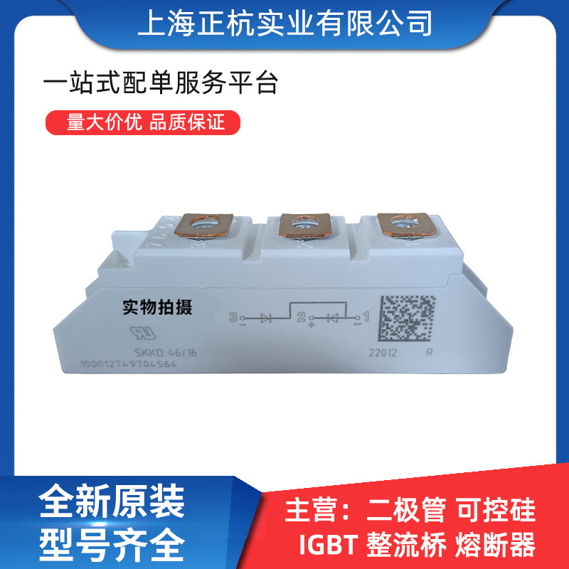 SKKD46/16  SPKD100STA16 半控可控硅模块 全新原装 功率模块