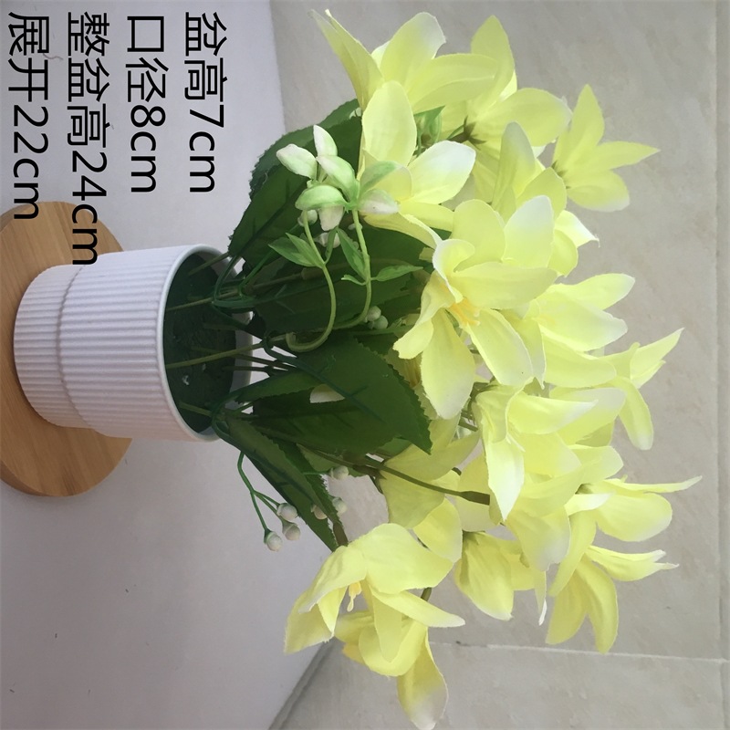 Pequeña imitación de flores falsas decoraciones de sala de estar decoración de mesa de té flores de plástico mano flores falsas plantas decoraciones