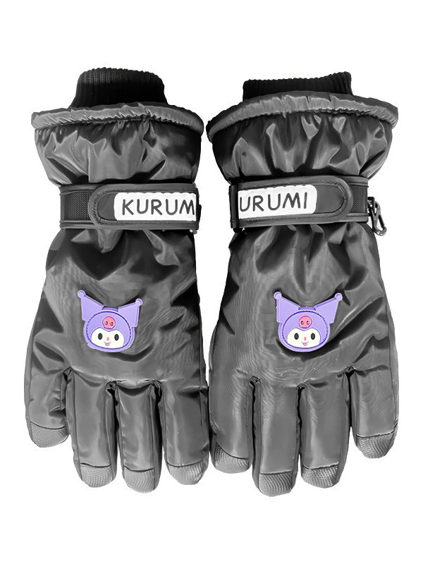 Ski winter keep warm fleece gloves