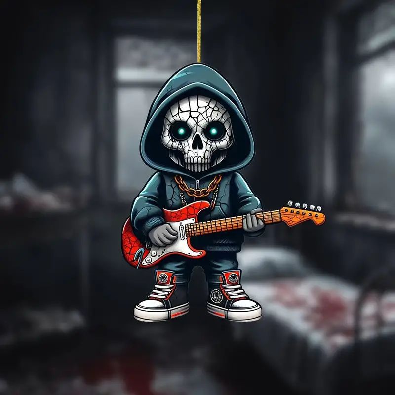 2D nuevo Halloween horrores calavera colgante de vacaciones plano transfronterizo colgante de espalda interior colgante de mochila image 1