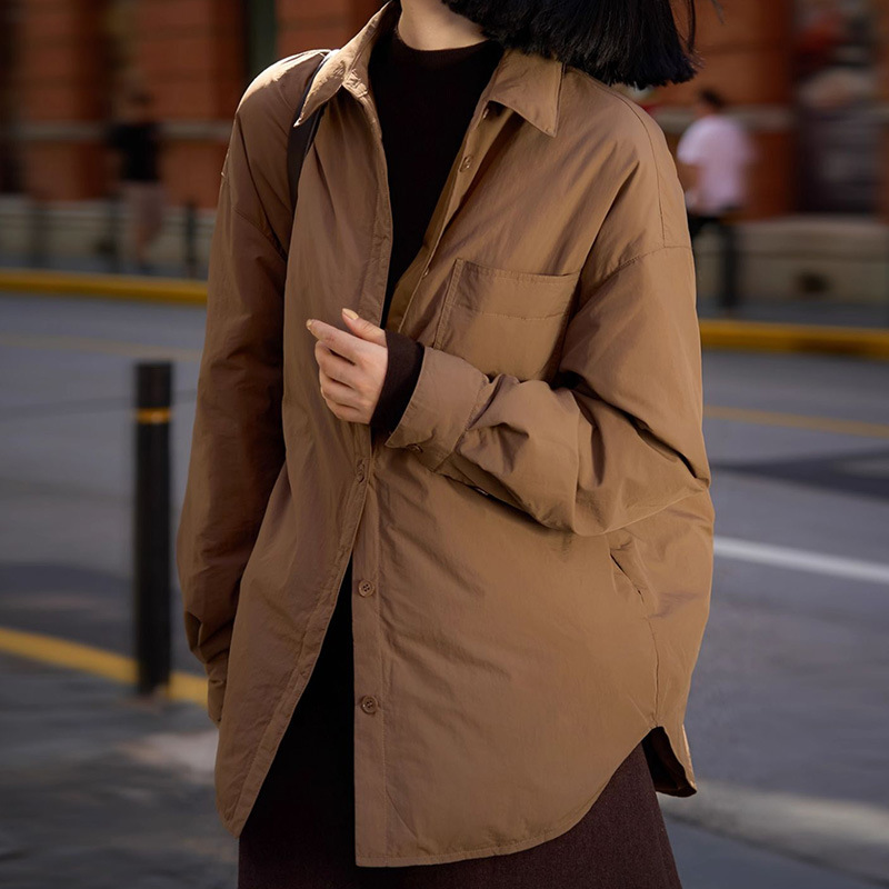 95% White Goose down Shirt-Style down Jacket, Lightweight Short down Jacket, Pinghu Women's Clothing, 2025 Winter New Coat