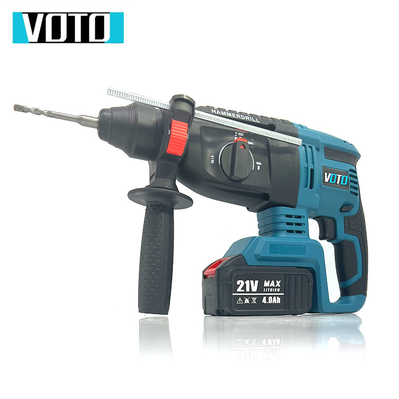 VOTO无刷充电式电锤电镐大功率三用重型混凝土锂电池无线冲击电钻