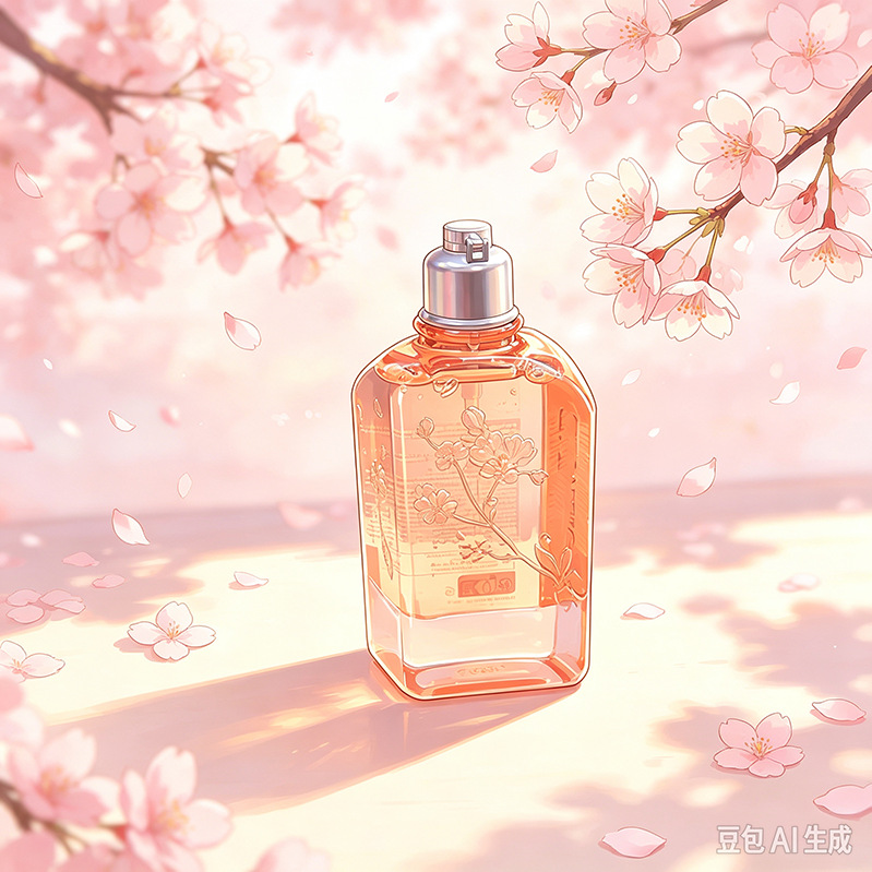 Cross-border French 35ml sample-sized cherry blossom body lotion and shower gel for personal care, providing moisturizing and skin-nourishing benefits with a long-lasting fragrance